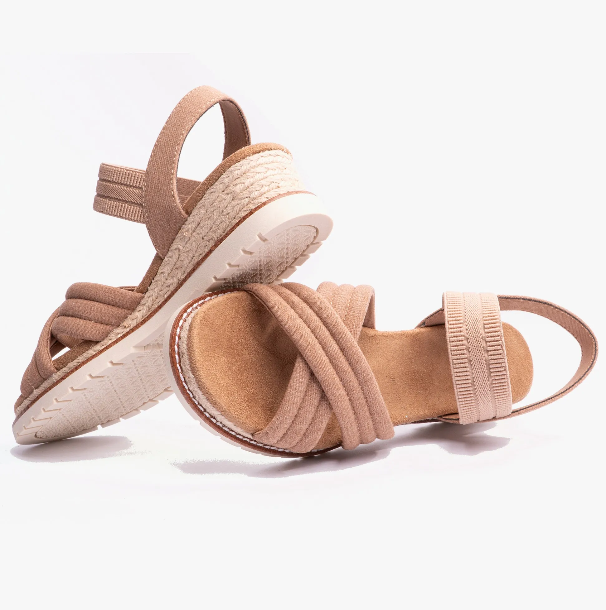 114685/TAN BOBS DESERT CHILL - SWEET CROSSING Womens Sandals Tan