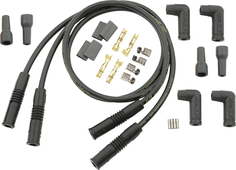 ACCEL 4 PLUG WIRE SET 8.8MM BLACK 173084K