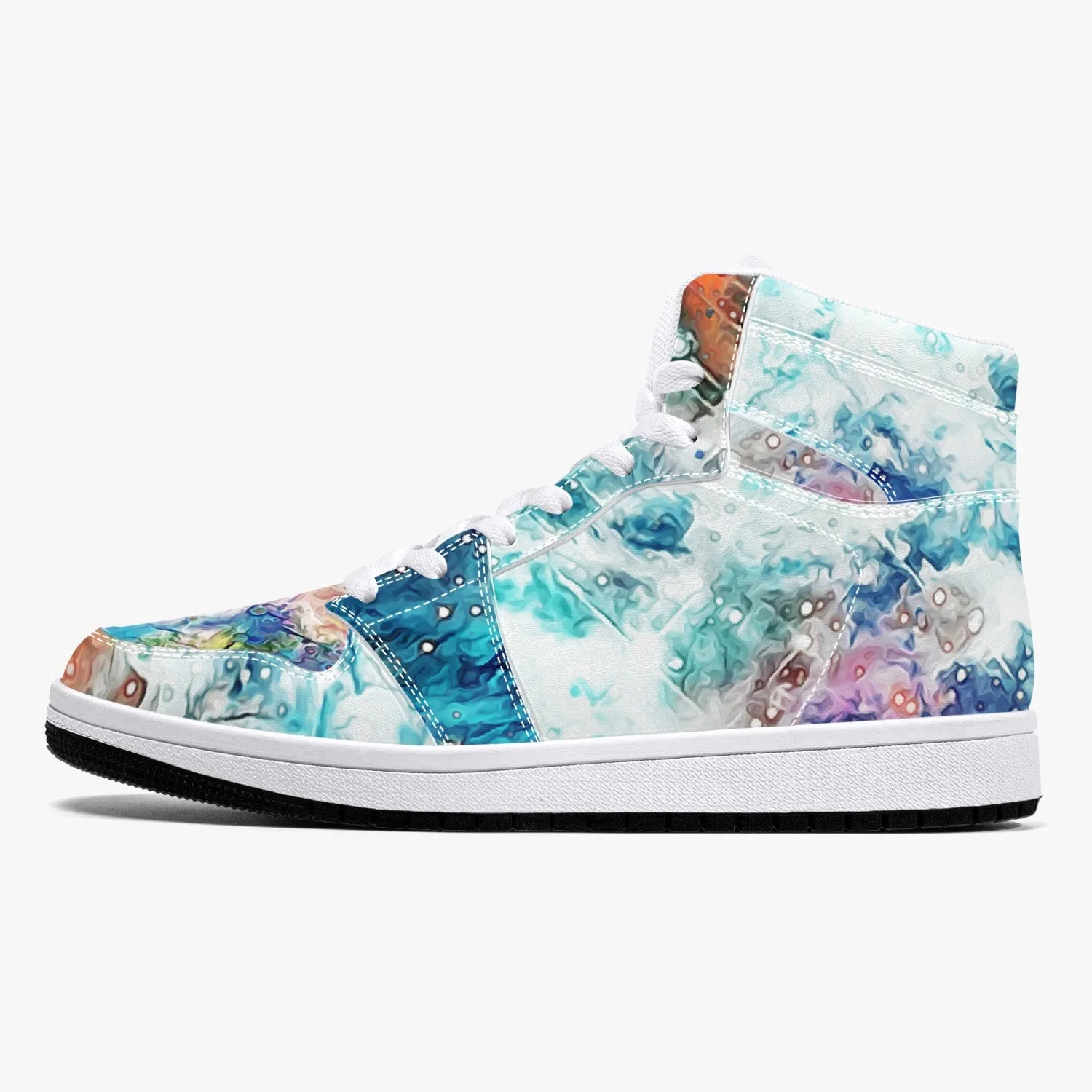 Acquiesce Apothos Psychedelic Split-Style High-Top Sneakers