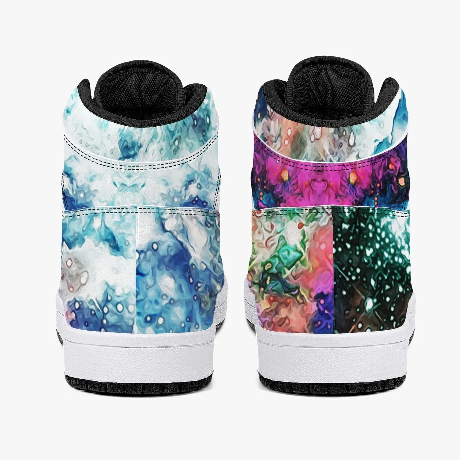 Acquiesce Apothos Psychedelic Split-Style High-Top Sneakers