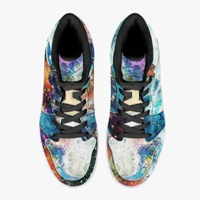 Acquiesce Apothos Psychedelic Split-Style High-Top Sneakers