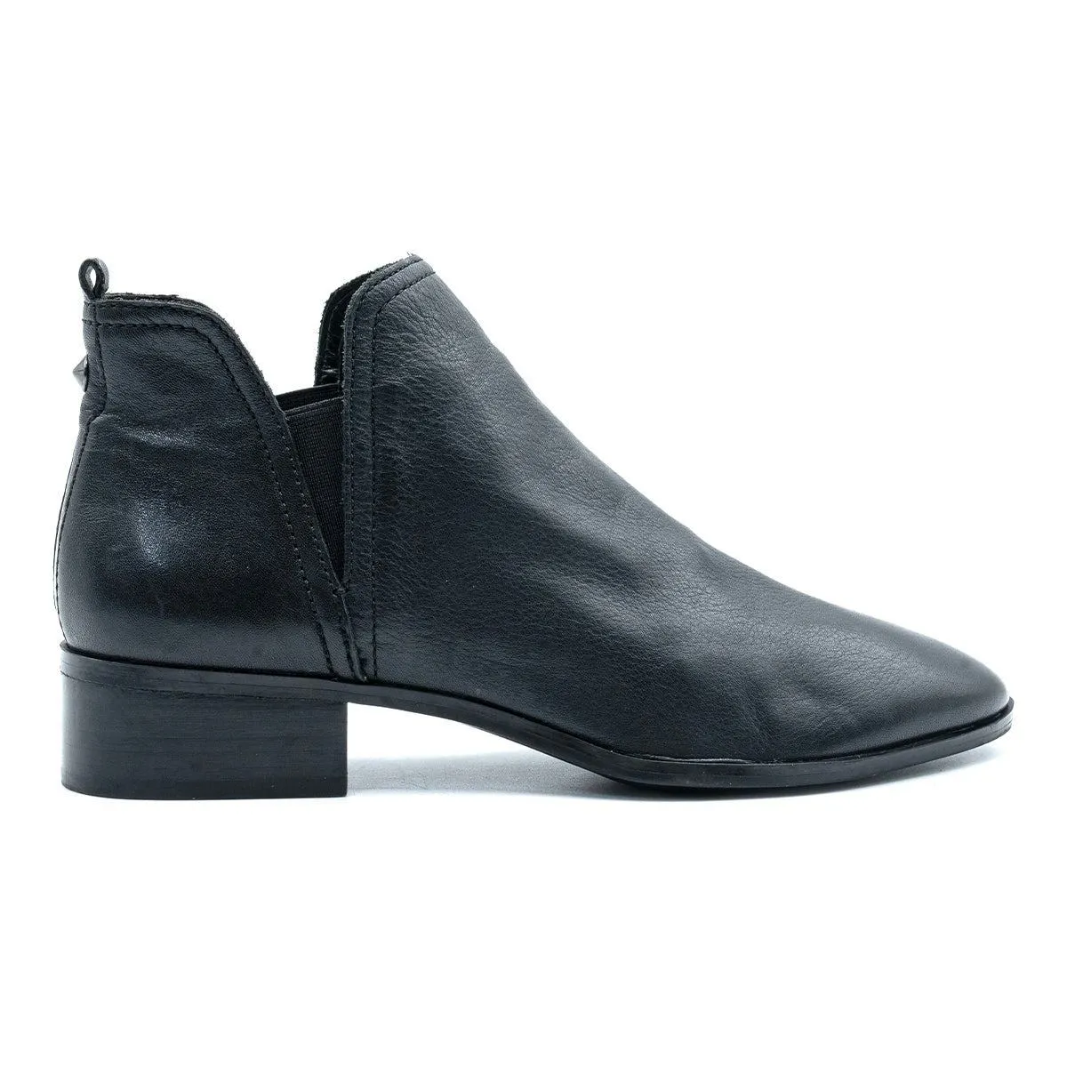 Aldo Ankle Boots Leather Black Colour For Women