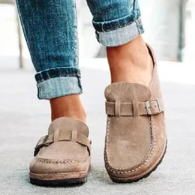 Amy - Orthopedic Leather Serenity Slippers