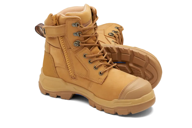 Blundstone ROTOFLEX XHD Wheat zip sided safety boot