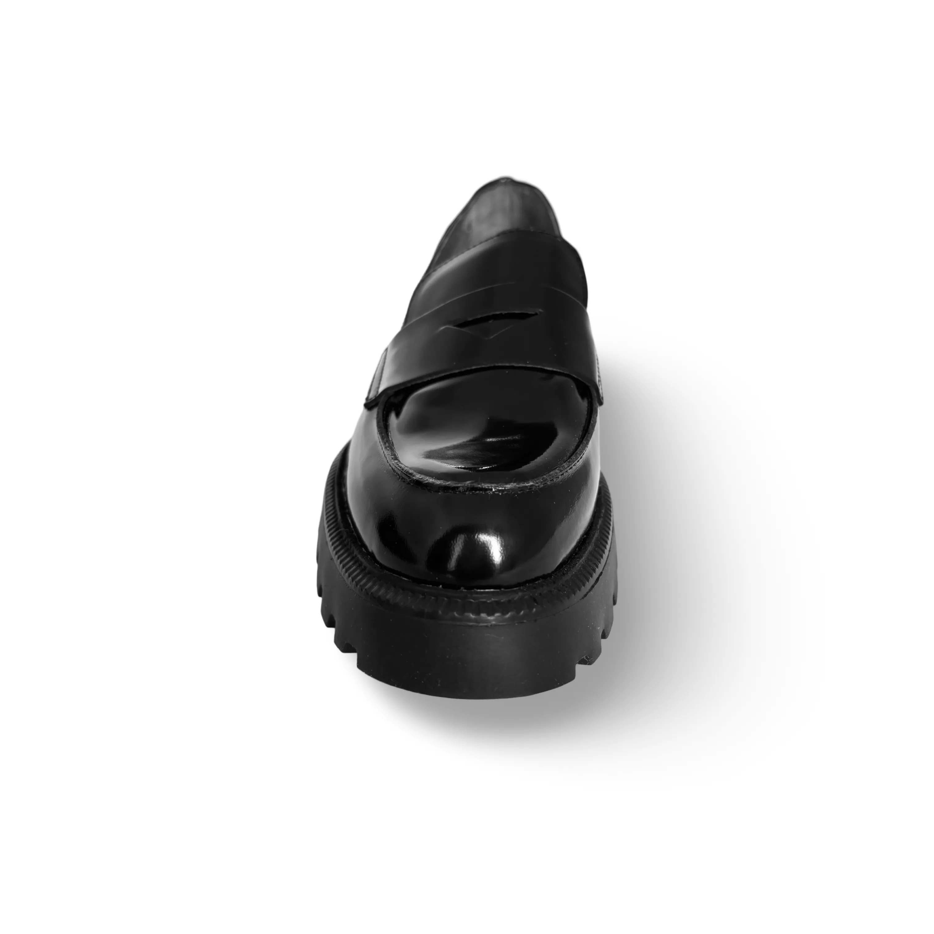 C7202 Black Leather Loafer