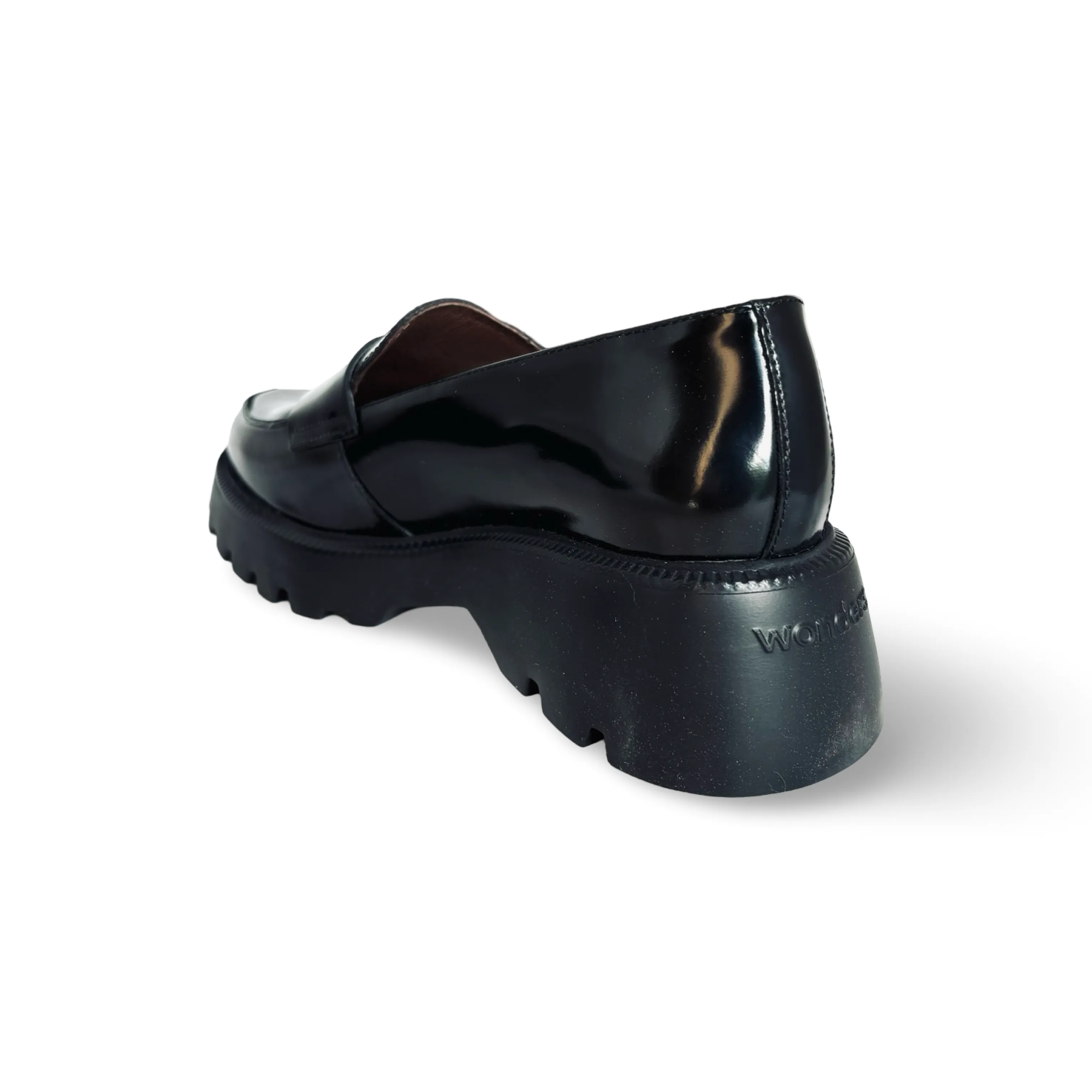 C7202 Black Leather Loafer