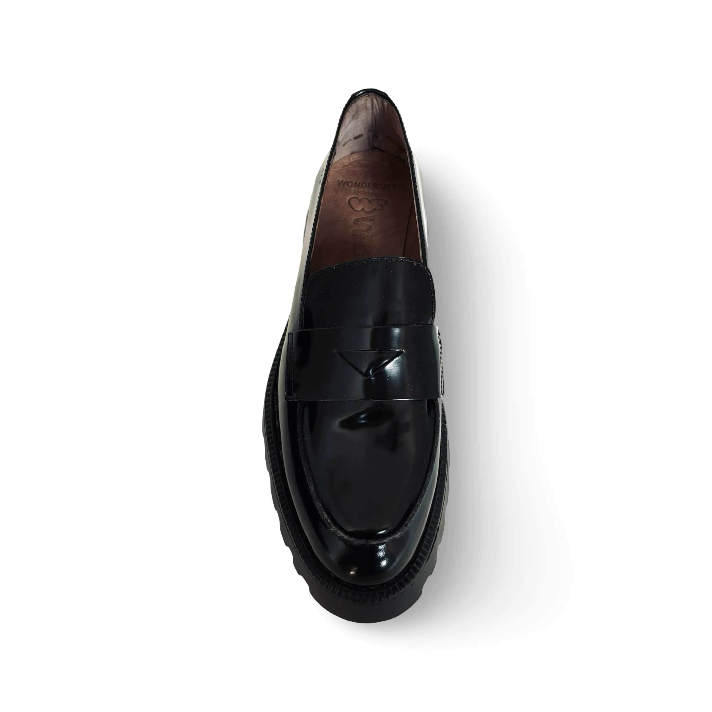 C7202 Black Leather Loafer