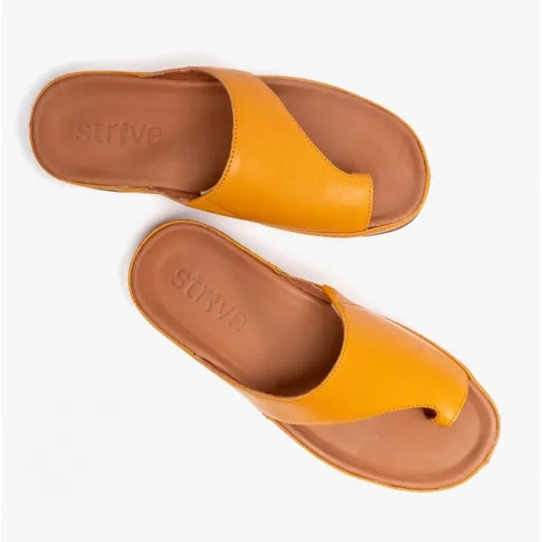 CAPRI II Ladies Toe-Loop Sandals Honey