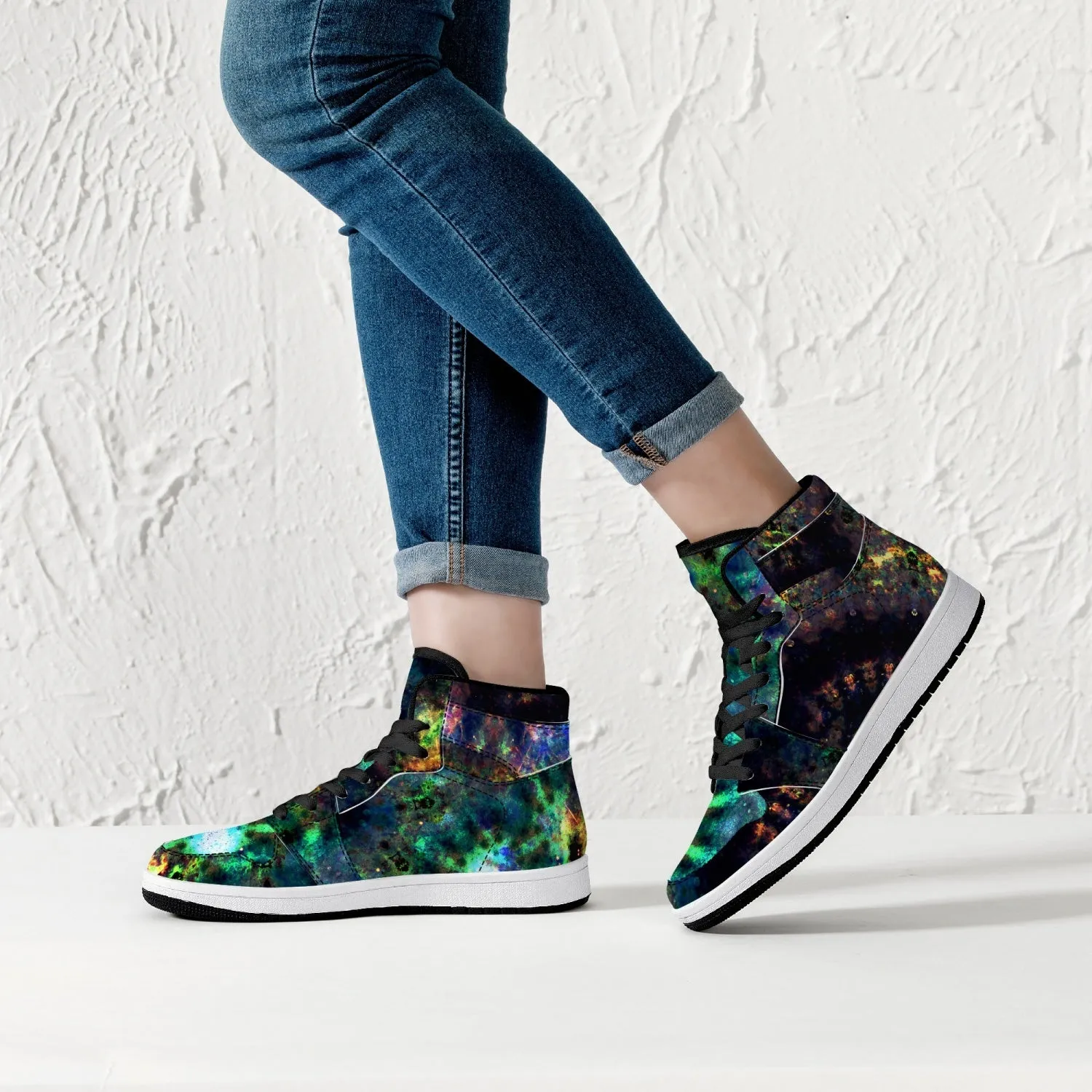 Ceres Psychedelic Split-Style High-Top Sneakers