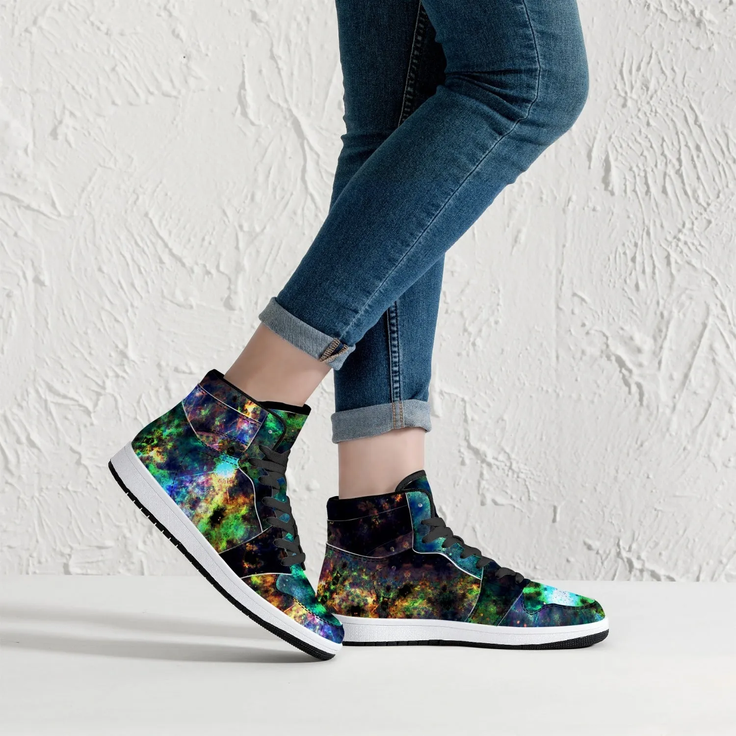 Ceres Psychedelic Split-Style High-Top Sneakers