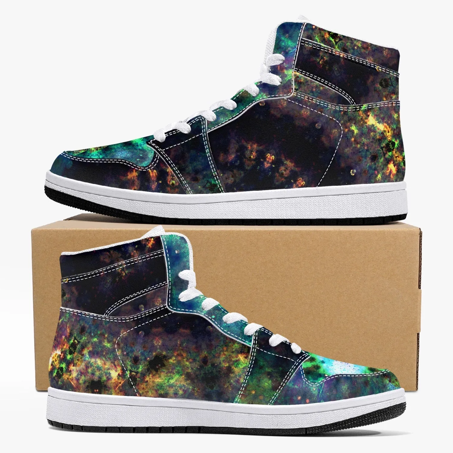 Ceres Psychedelic Split-Style High-Top Sneakers