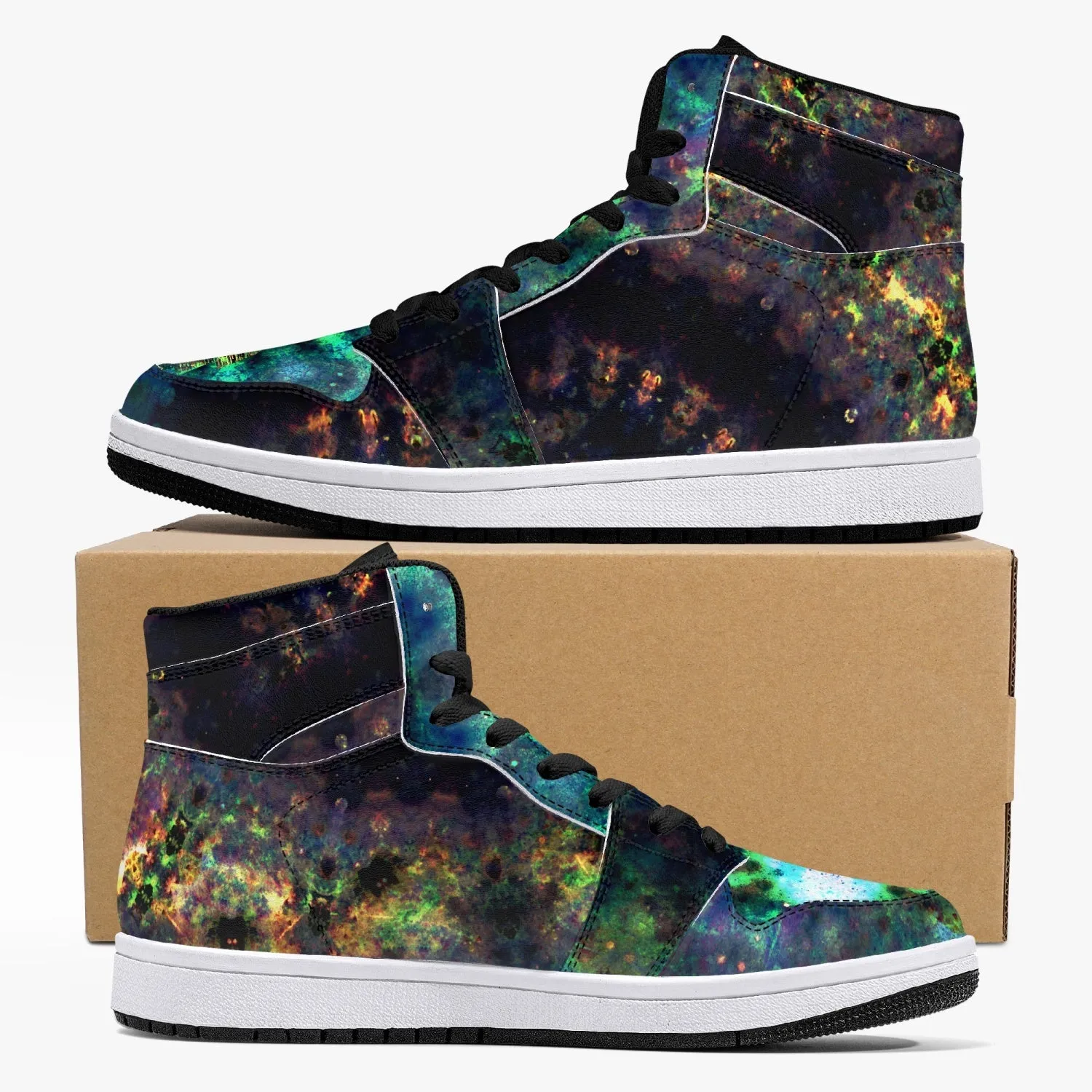 Ceres Psychedelic Split-Style High-Top Sneakers