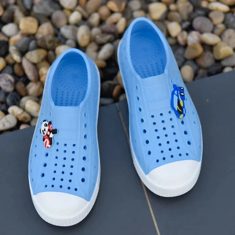 Children's Cave Shoes Boys Girls Garden Clogs EVA Slip-On Breathable Sports Sandals Kids Lightweight Outdoor Beach Water Shoe