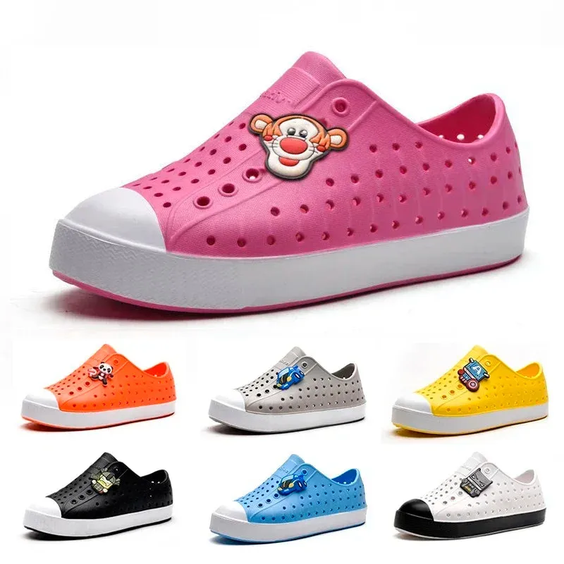 Children's Cave Shoes Boys Girls Garden Clogs EVA Slip-On Breathable Sports Sandals Kids Lightweight Outdoor Beach Water Shoe