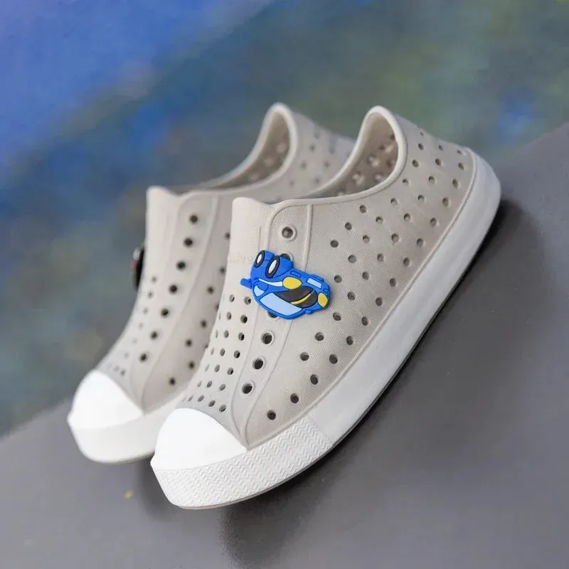 Children's Cave Shoes Boys Girls Garden Clogs EVA Slip-On Breathable Sports Sandals Kids Lightweight Outdoor Beach Water Shoe