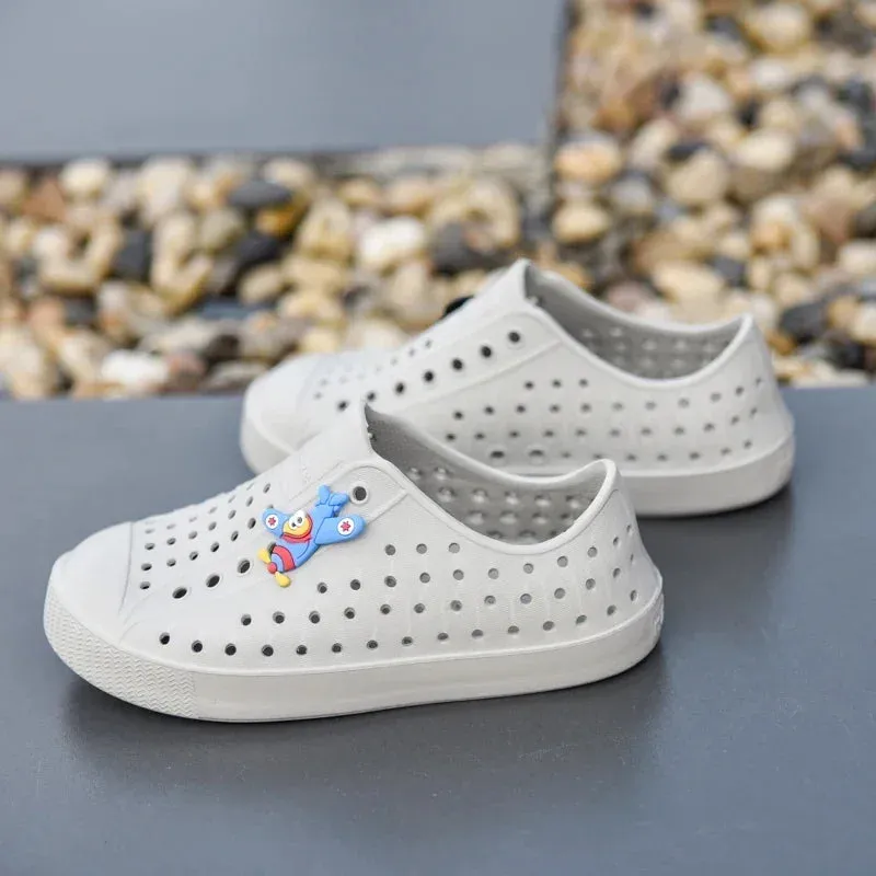 Children's Cave Shoes Boys Girls Garden Clogs EVA Slip-On Breathable Sports Sandals Kids Lightweight Outdoor Beach Water Shoe