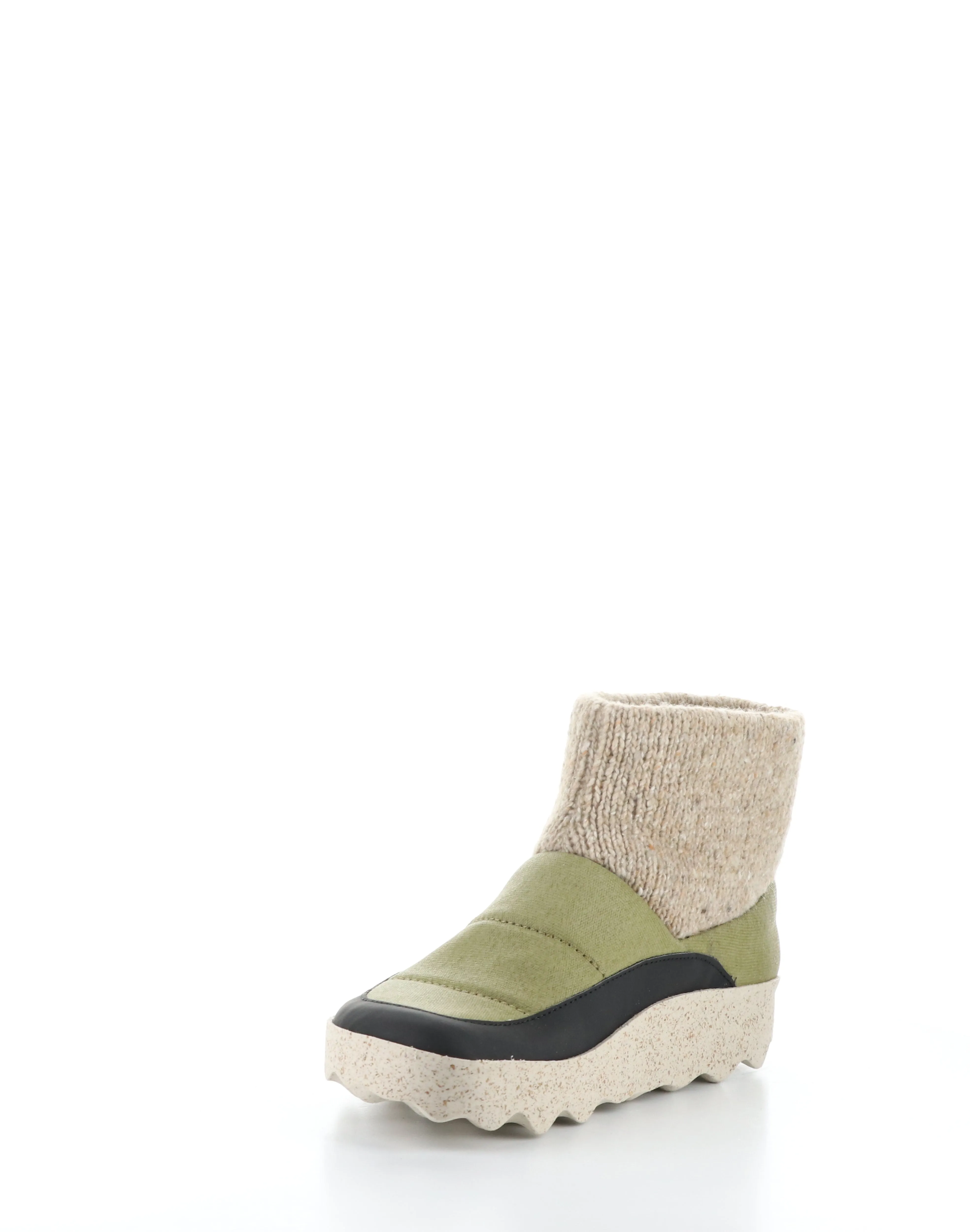 CLOSE252ASP KHAKI Round Toe Boots