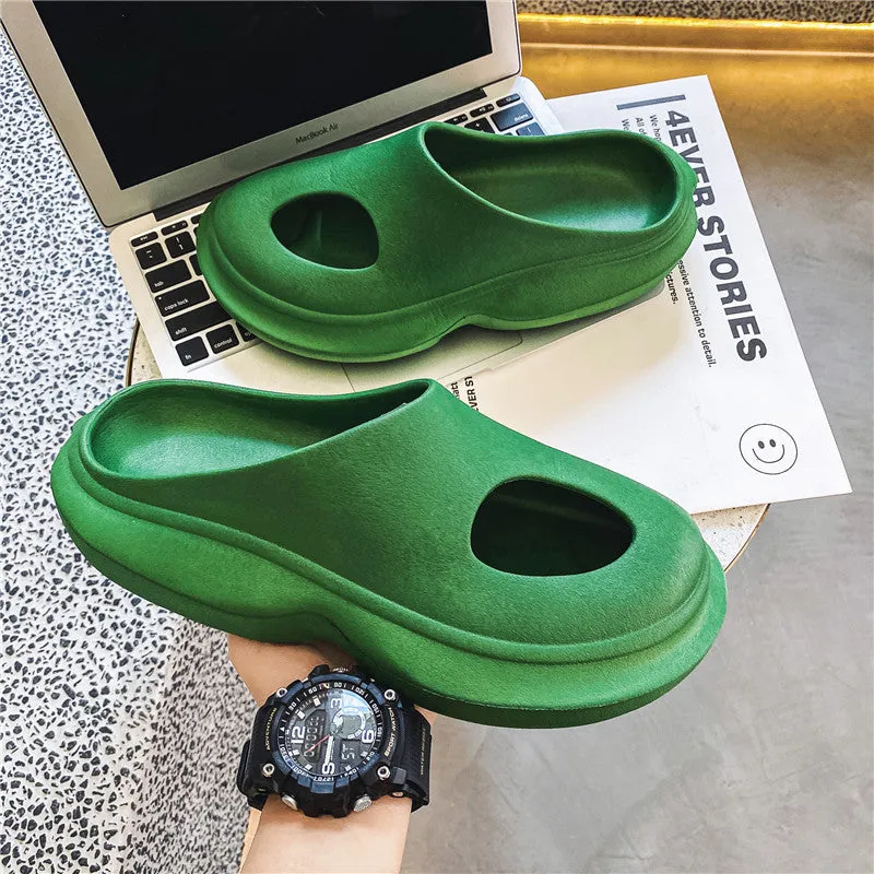 Cloud Slippers for Women and Men Quick Drying, EVA Open Toe Soft Slippers, Non-Slip Soft Shower Spa Bath Pool Gym House Sandals for Indoor & Outdoor