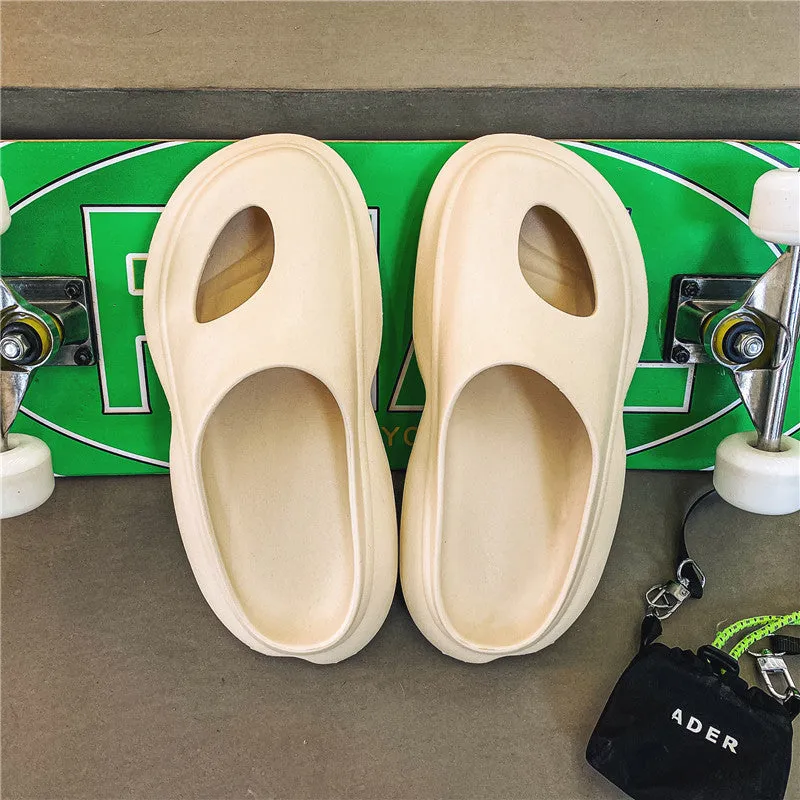 Cloud Slippers for Women and Men Quick Drying, EVA Open Toe Soft Slippers, Non-Slip Soft Shower Spa Bath Pool Gym House Sandals for Indoor & Outdoor