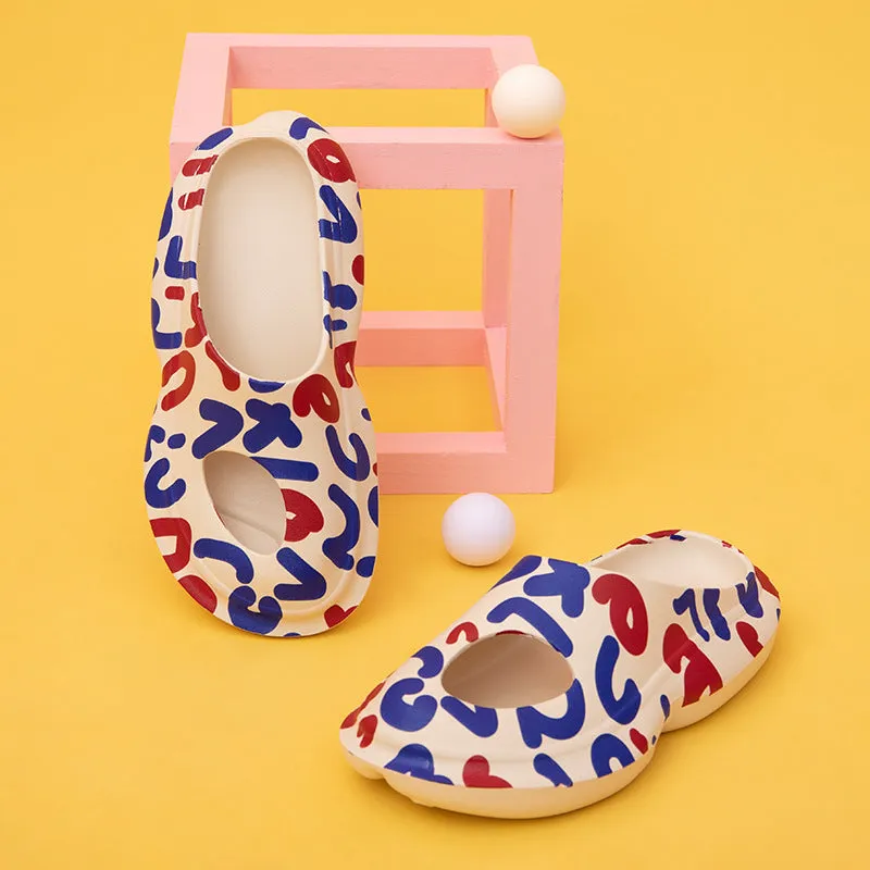 Cloud Slippers for Women and Men Quick Drying, EVA Open Toe Soft Slippers, Non-Slip Soft Shower Spa Bath Pool Gym House Sandals for Indoor & Outdoor