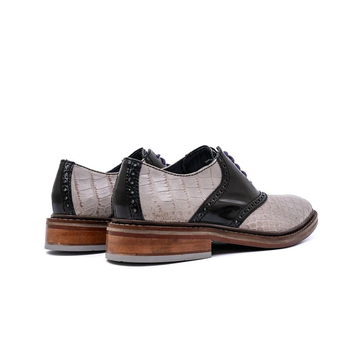 Cole Haan Air Colton 8W Saddle Oxfords Formal Lace Ups Leather Multicolour Colour For Men