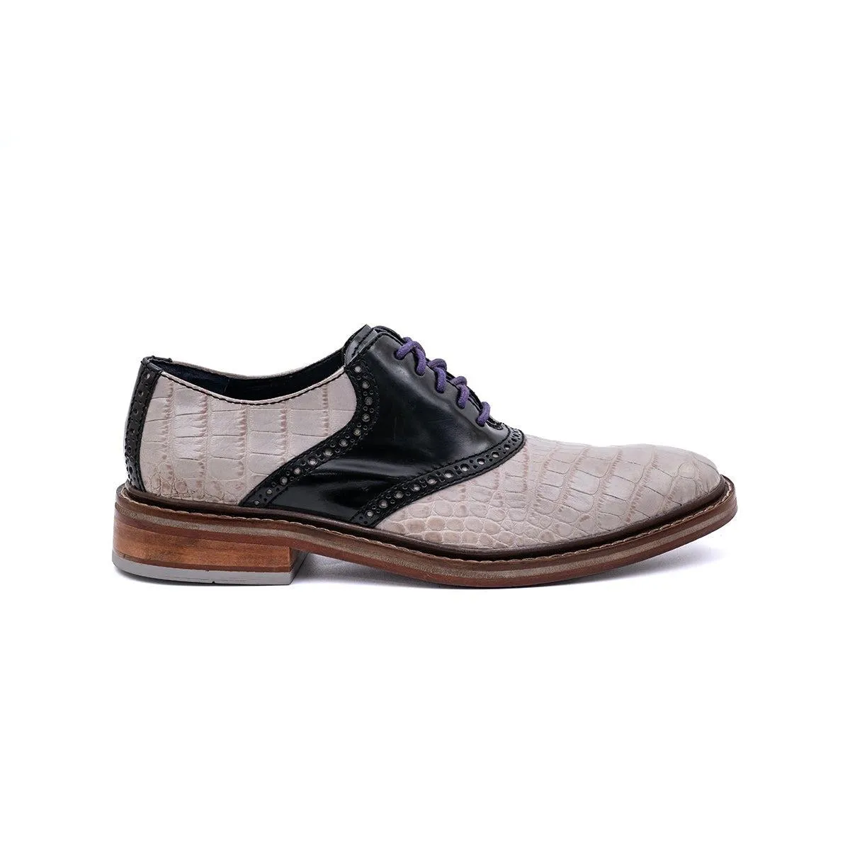 Cole Haan Air Colton 8W Saddle Oxfords Formal Lace Ups Leather Multicolour Colour For Men