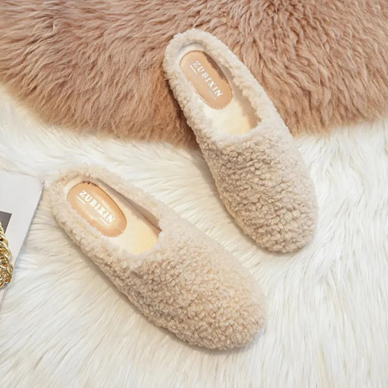 Comfortable Winter Plush Slip-on Loafer Shoes