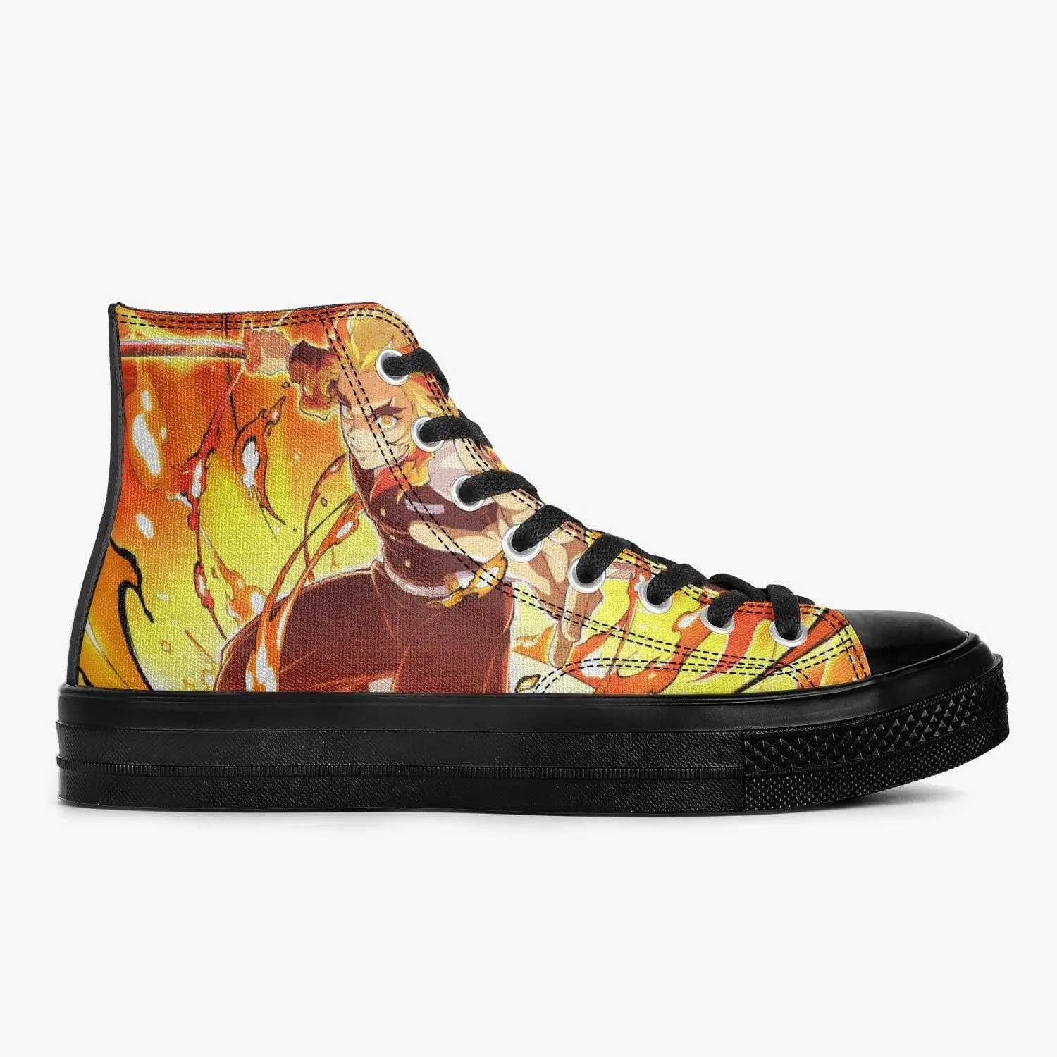 Demon Slayer Kyojuro rengoku A-Star High Anime Shoes