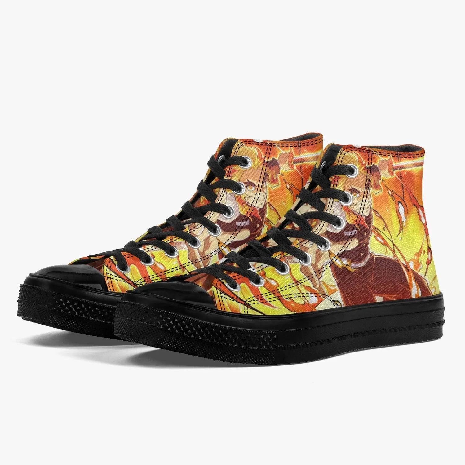 Demon Slayer Kyojuro rengoku A-Star High Anime Shoes
