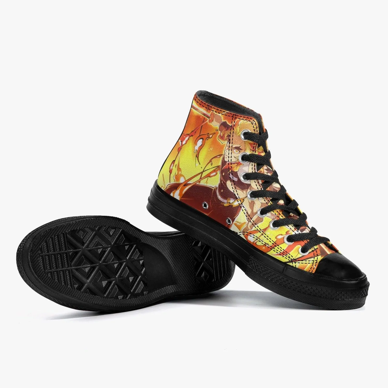 Demon Slayer Kyojuro rengoku A-Star High Anime Shoes