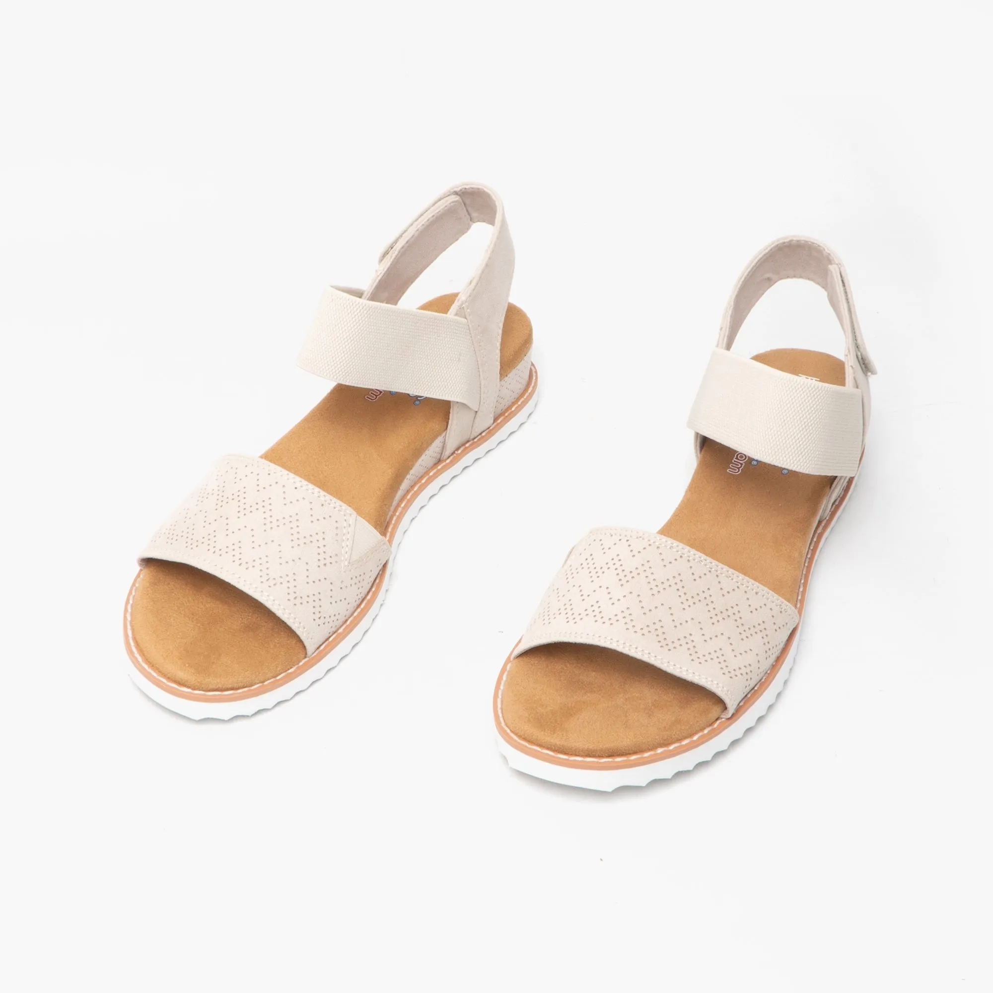 DESERT KISS Ladies Wedge Heel Sandals Off White