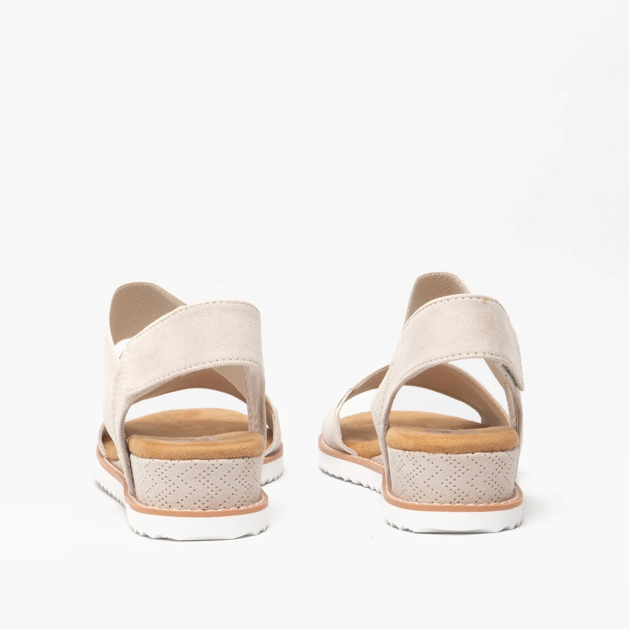 DESERT KISS Ladies Wedge Heel Sandals Off White