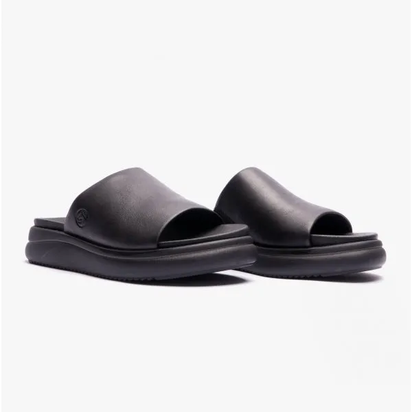 DONATELLA Ladies Mule Sandals Black