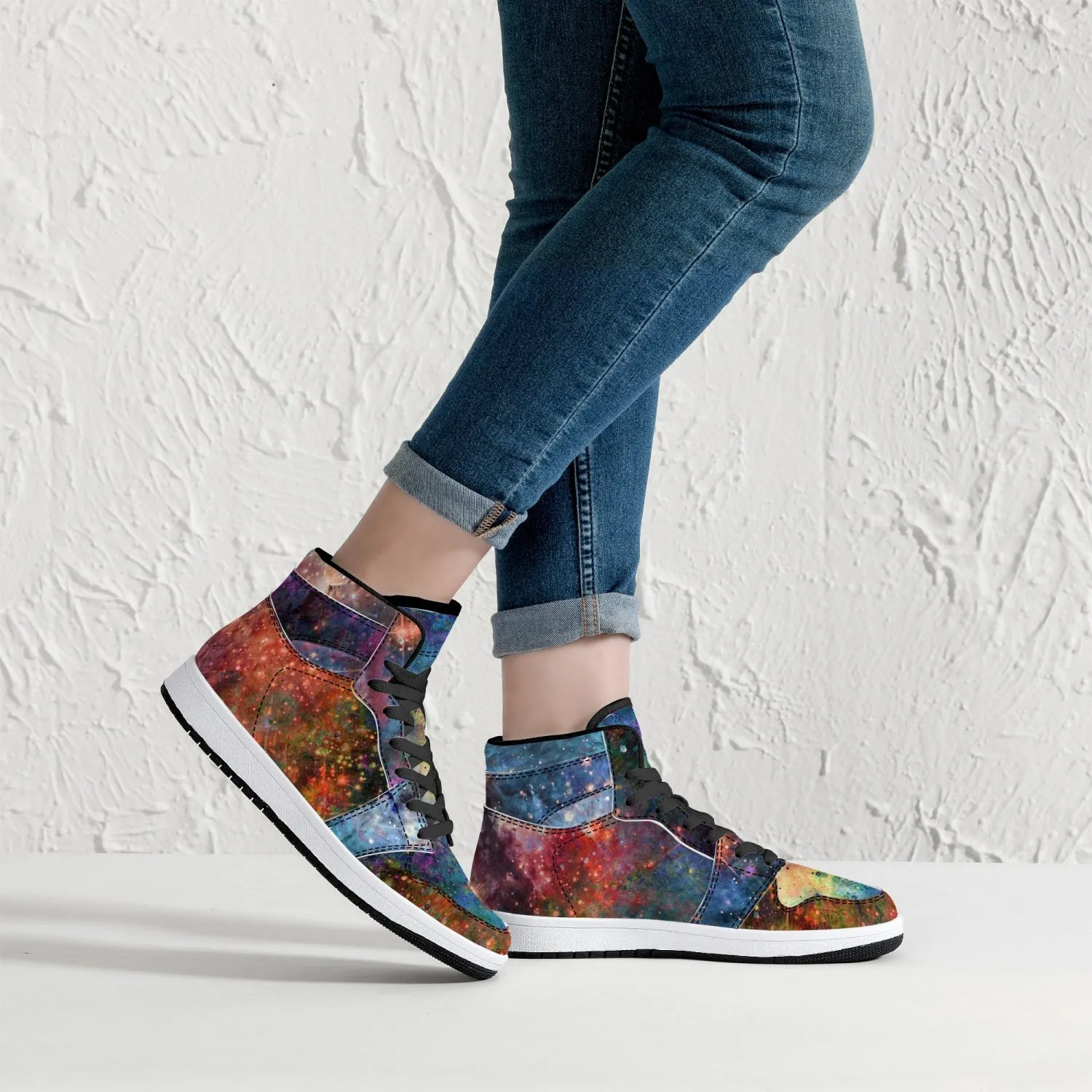 Fortuna Psychedelic Split-Style High-Top Sneakers