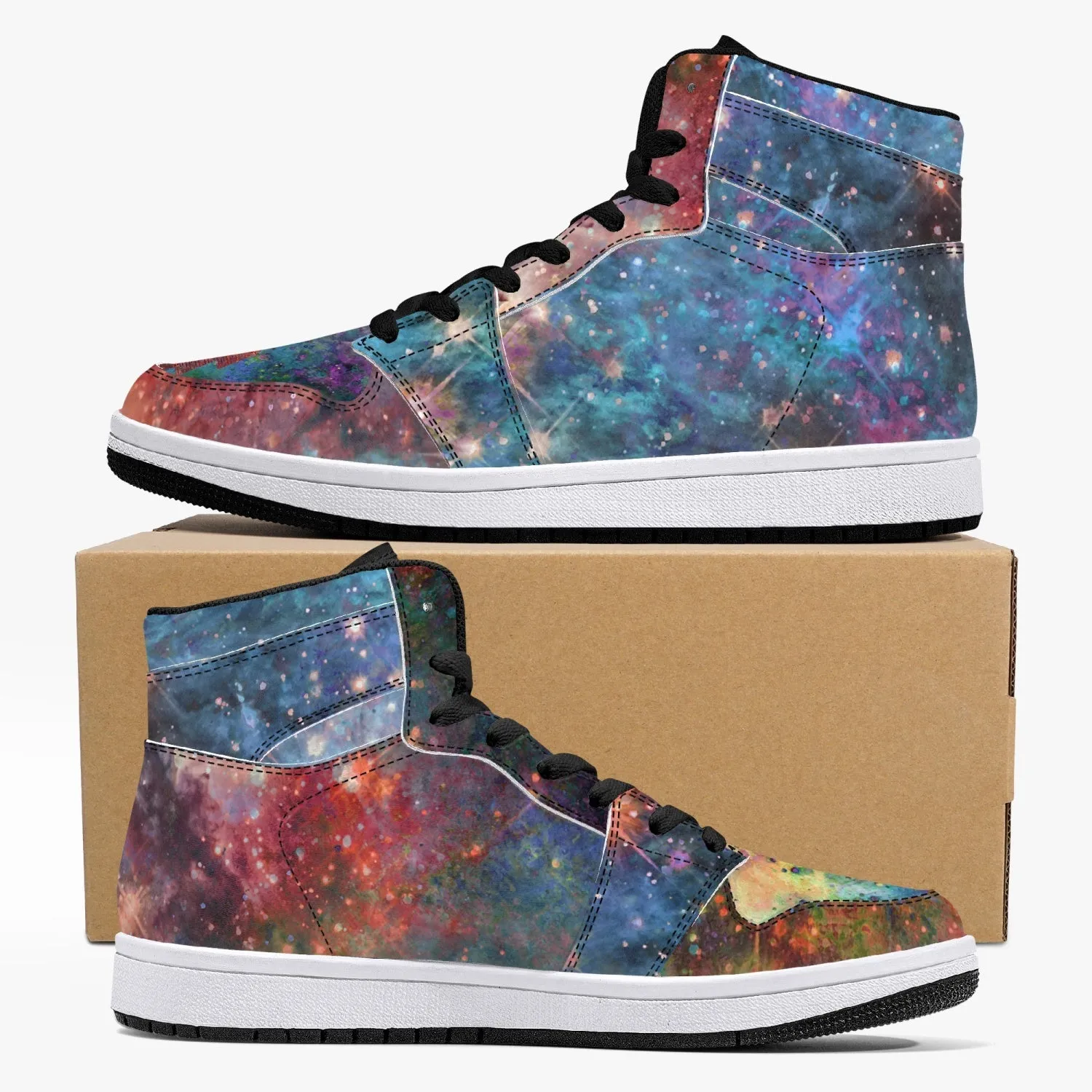 Fortuna Psychedelic Split-Style High-Top Sneakers