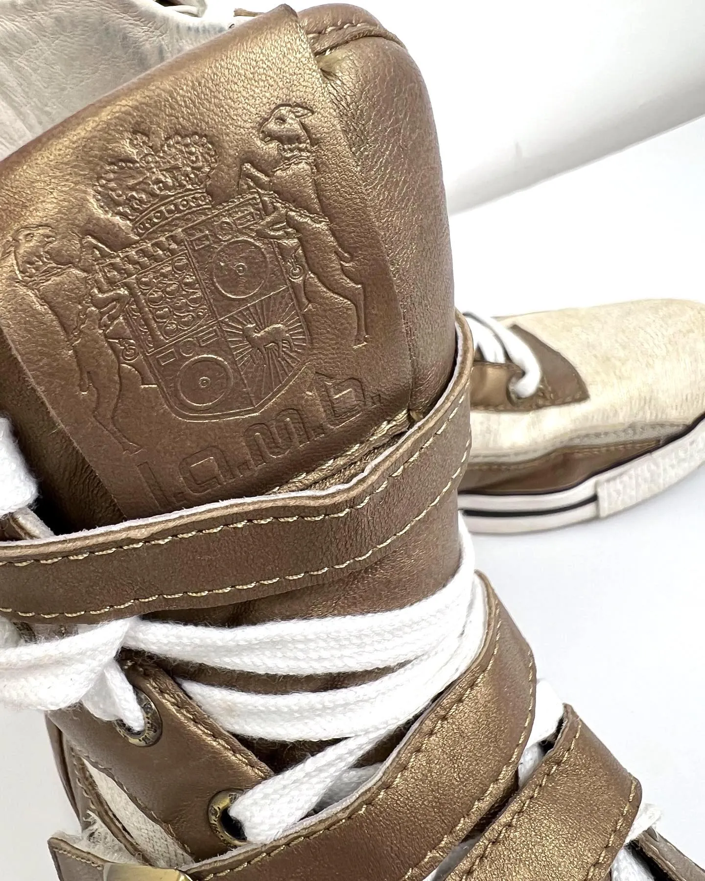L.A.M.B YORBA TEX HIGH TOP SNEAKERS