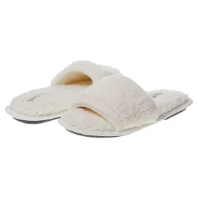 Laura Ashley Womens Ladies Luxury Spa Sherpa One Band with Memory Foam Slippers Laura Ashley Womens Ladies Luxury Spa Sherpa One Band with Memory Foam Slippers