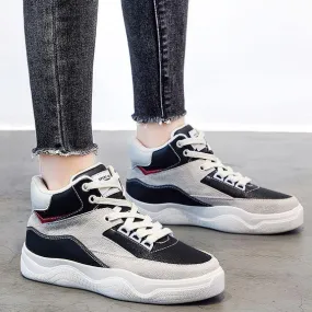 Leather High-top Sneaker Shoes