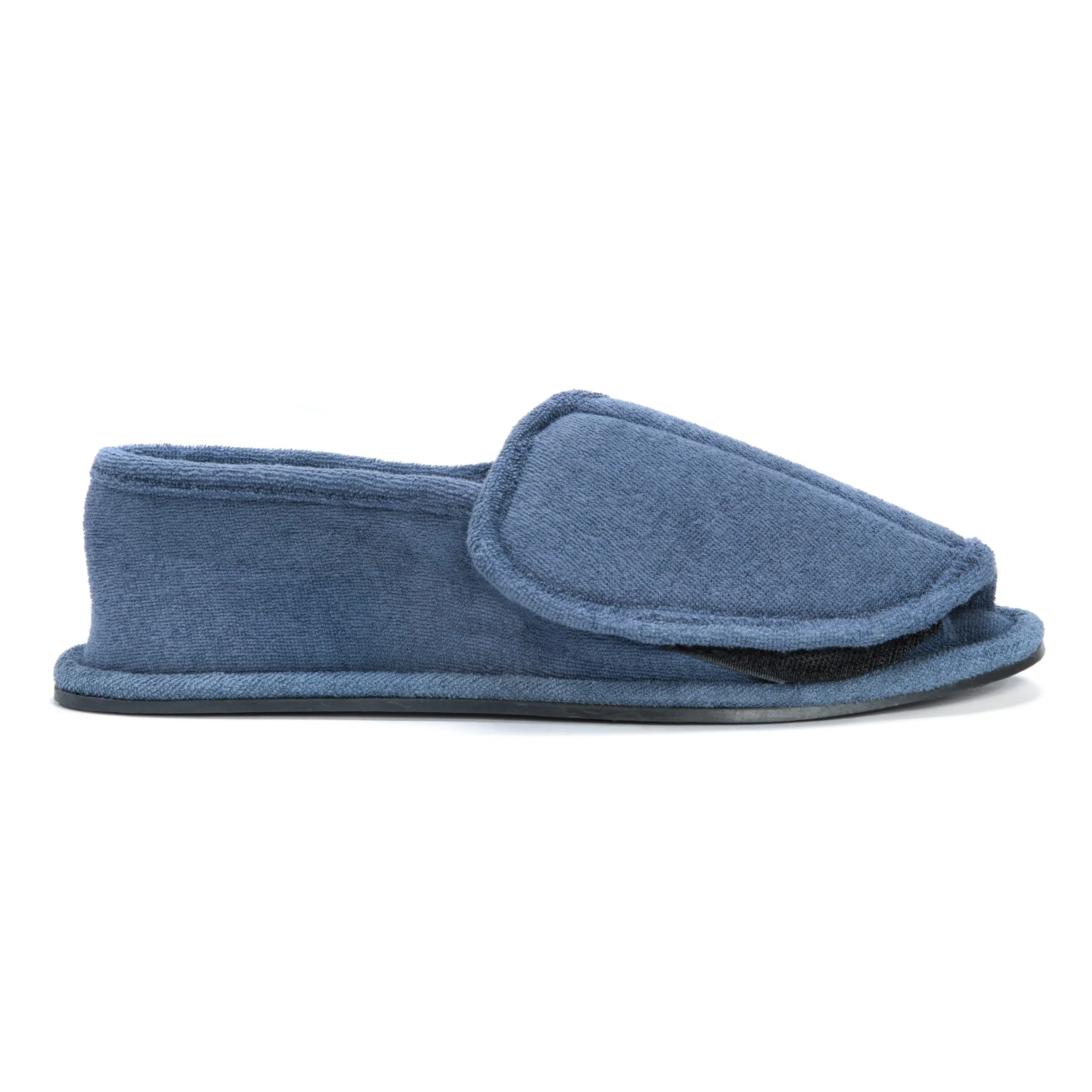 Men's Terry Open Toe Velcro Slippers