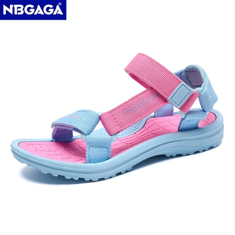 New Summer Girls Sandals Breathable Children Shoe Outdoor Non Slip Open Toe Beach Sandals