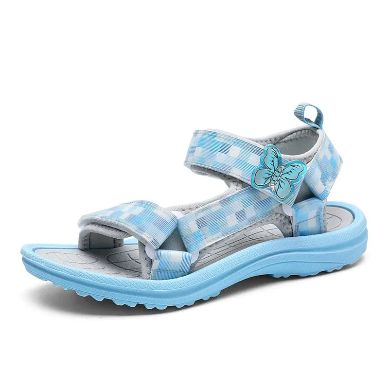 New Summer Girls Sandals Breathable Children Shoe Outdoor Non Slip Open Toe Beach Sandals
