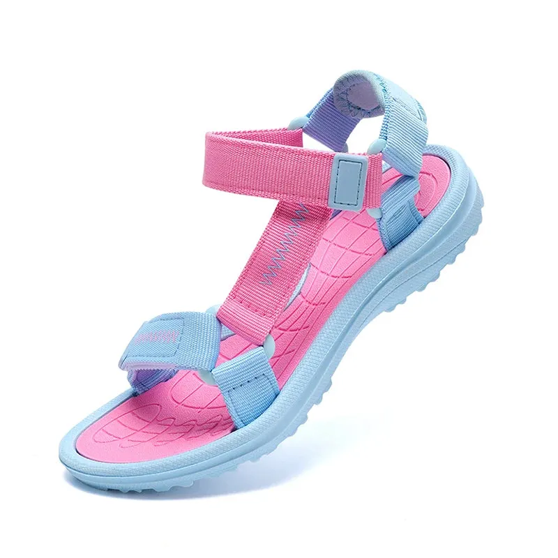 New Summer Girls Sandals Breathable Children Shoe Outdoor Non Slip Open Toe Beach Sandals