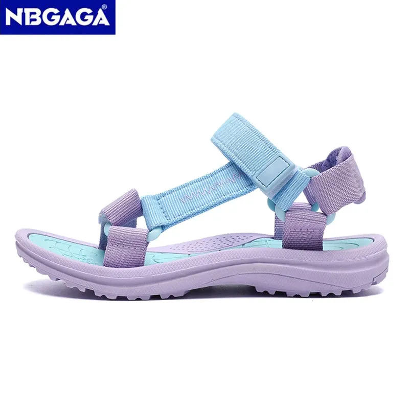 New Summer Girls Sandals Breathable Children Shoe Outdoor Non Slip Open Toe Beach Sandals