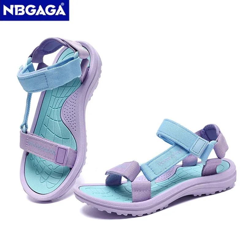 New Summer Girls Sandals Breathable Children Shoe Outdoor Non Slip Open Toe Beach Sandals