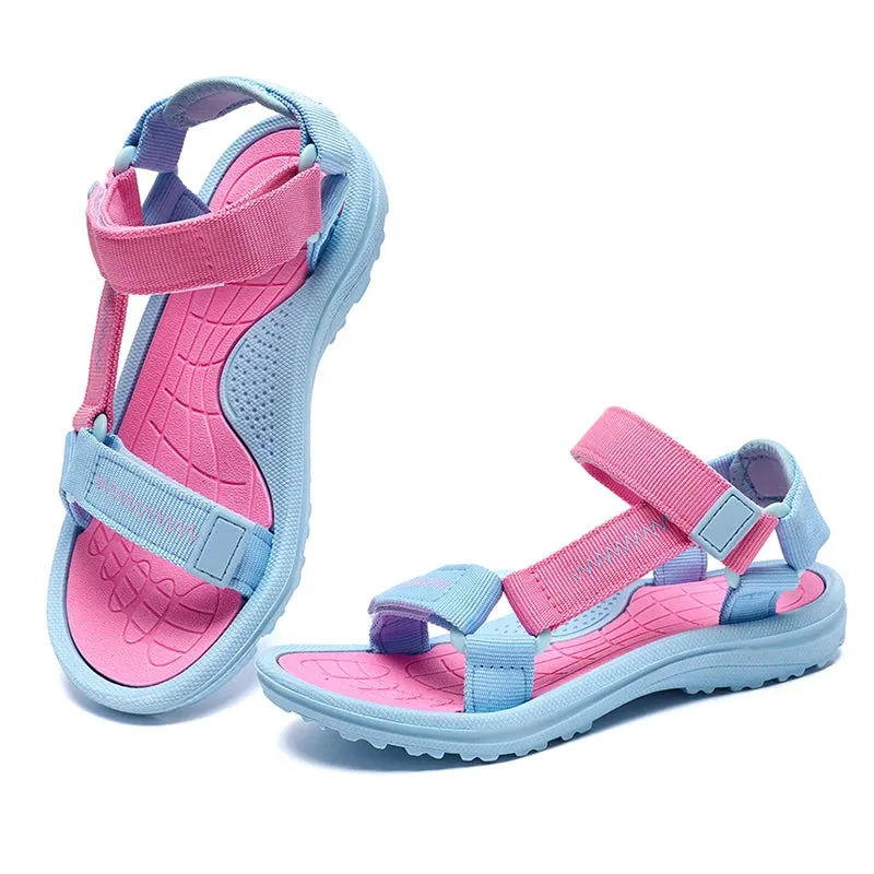 New Summer Girls Sandals Breathable Children Shoe Outdoor Non Slip Open Toe Beach Sandals