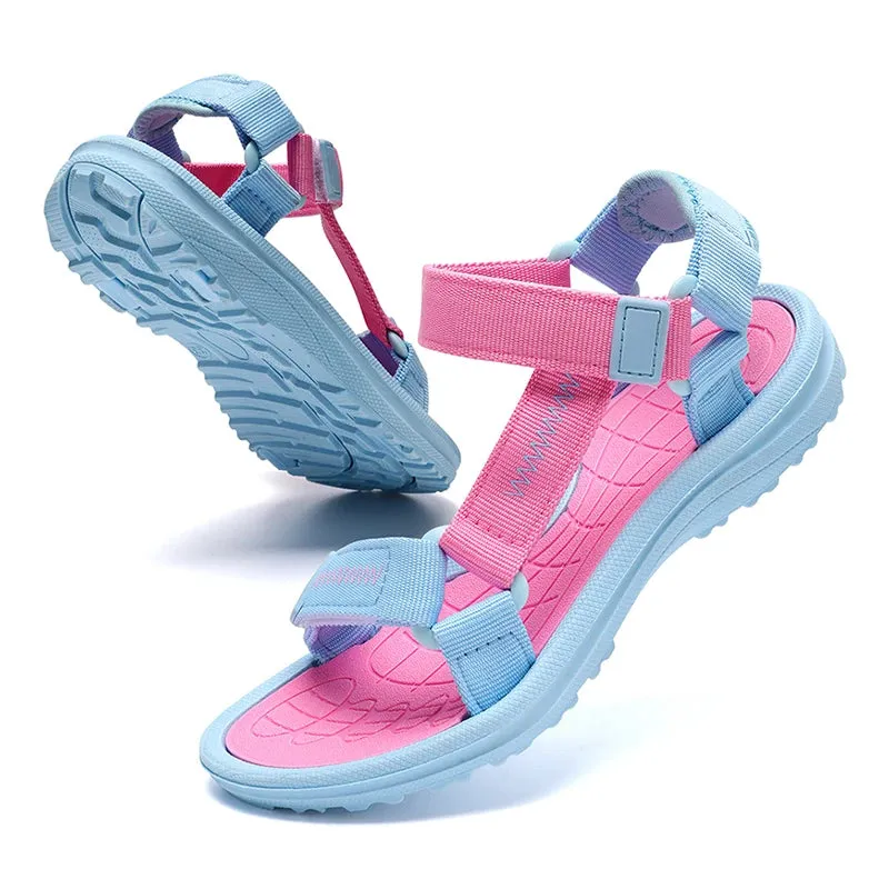 New Summer Girls Sandals Breathable Children Shoe Outdoor Non Slip Open Toe Beach Sandals