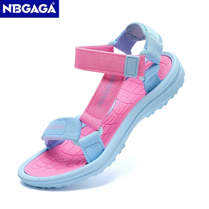 New Summer Girls Sandals Breathable Children Shoe Outdoor Non Slip Open Toe Beach Sandals