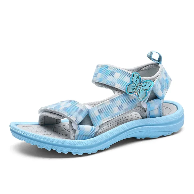 New Summer Girls Sandals Breathable Children Shoe Outdoor Non Slip Open Toe Beach Sandals