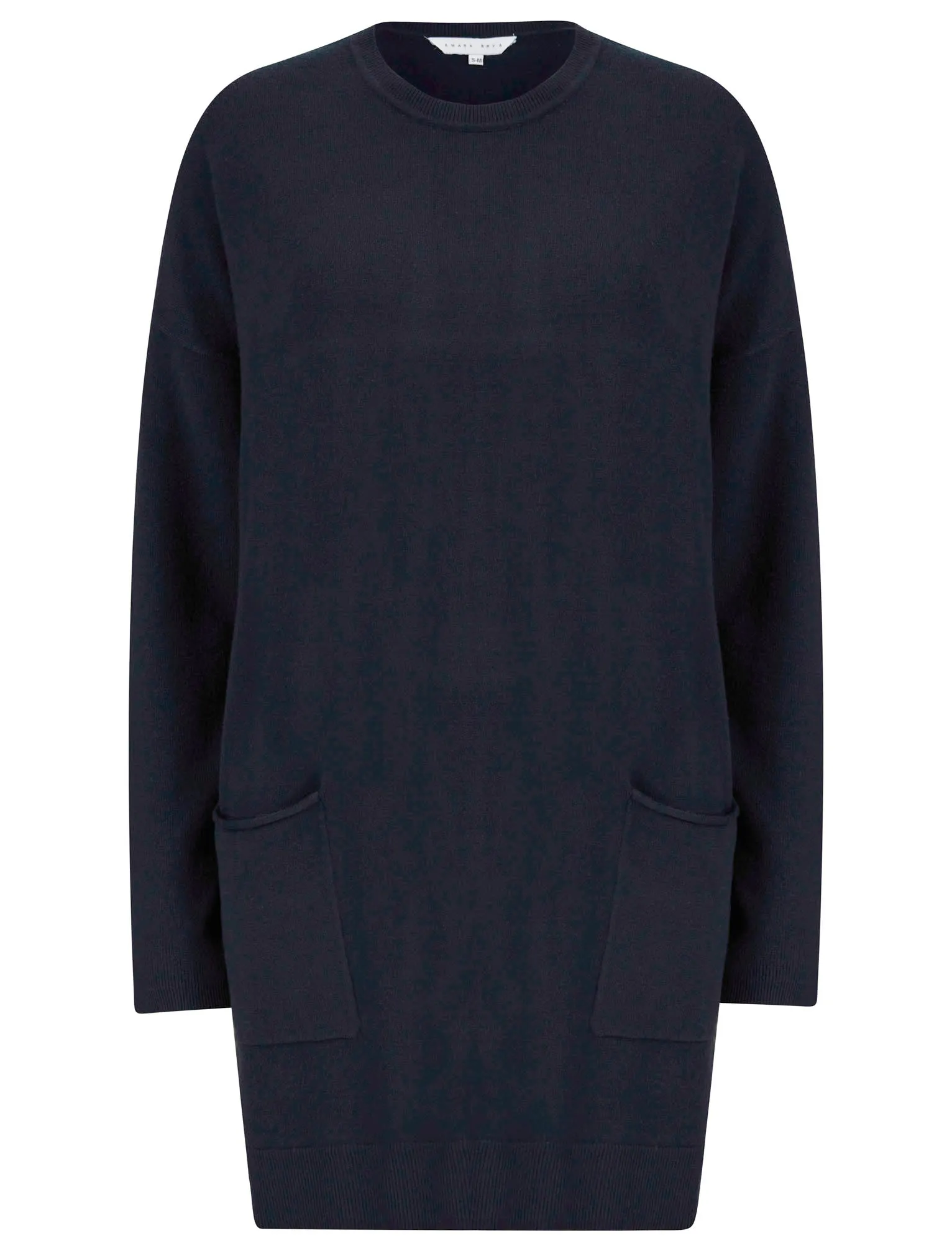 Ninette 2 Pc Jersey Knit Top / Pants Lounge Set in Navy - Amara Reya