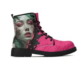 Poison Ivy Leather Boots
